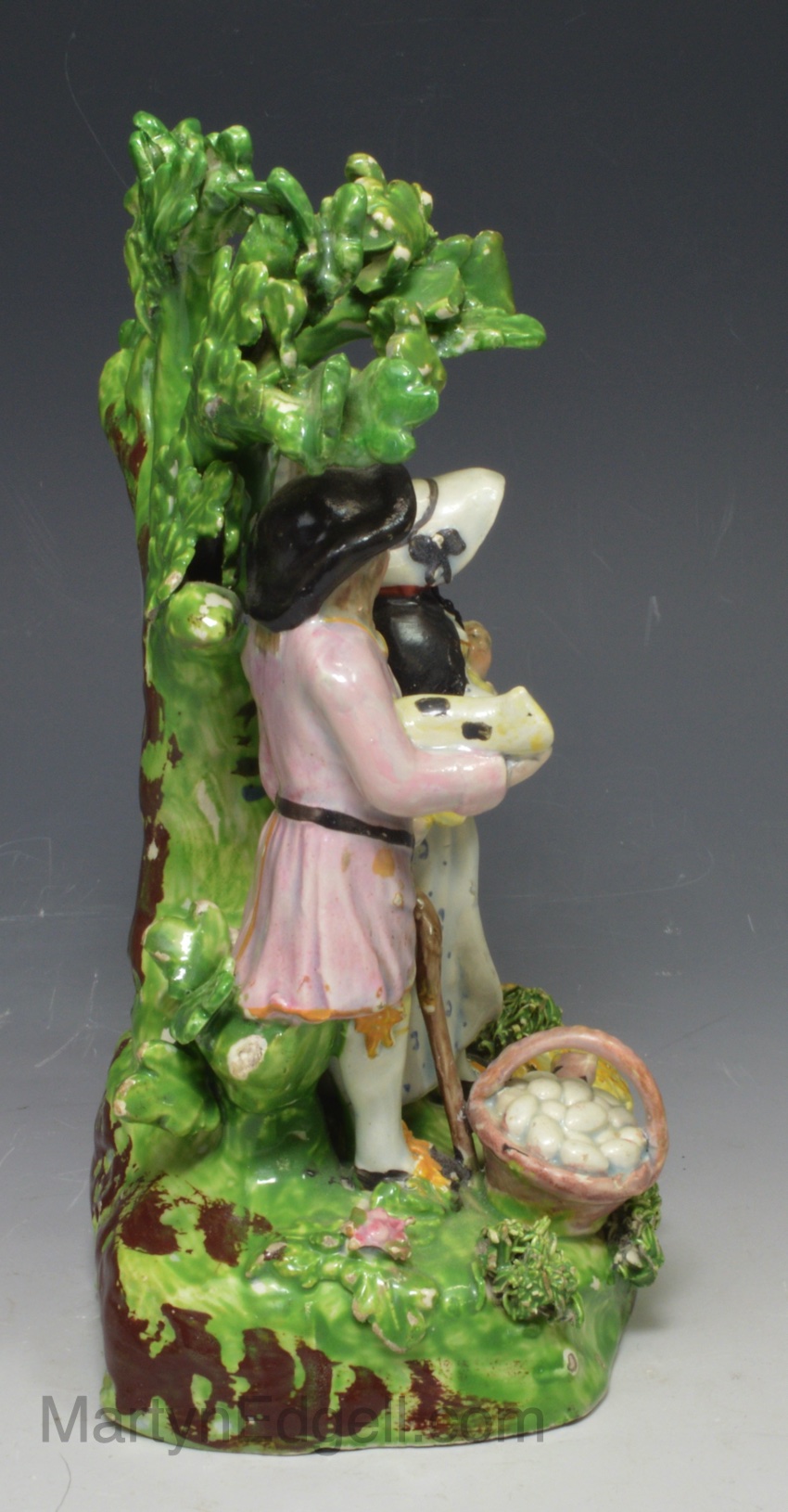 Staffordshire pearlware pottery figure of the Tithe Pig, circa 1820