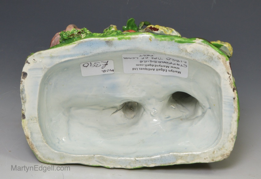 Staffordshire pearlware pottery figure of the Tithe Pig, circa 1820